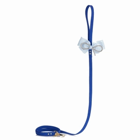 Diamonds Dog Leash Blue