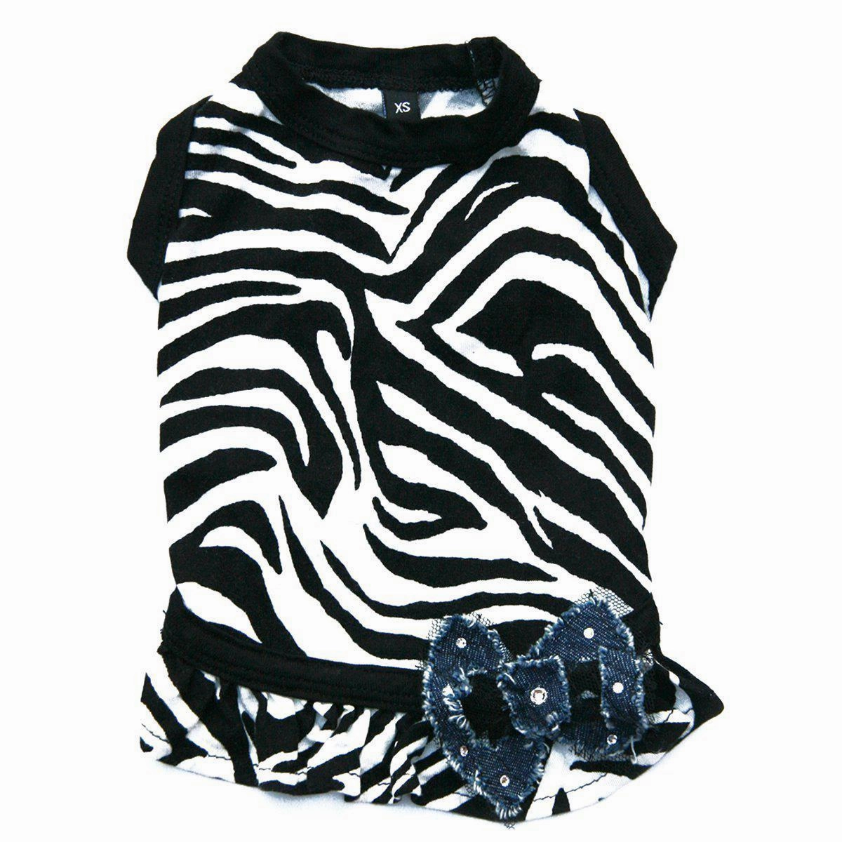 Diva Zebra Dog Dress