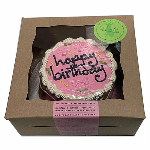 Dog Birthday Cake Pink