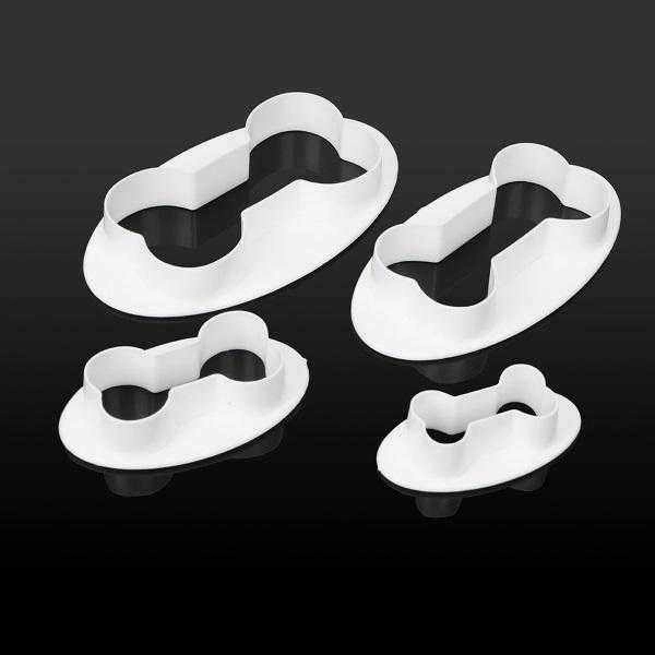 Dog Bone Cookie Cutters 4 piece set