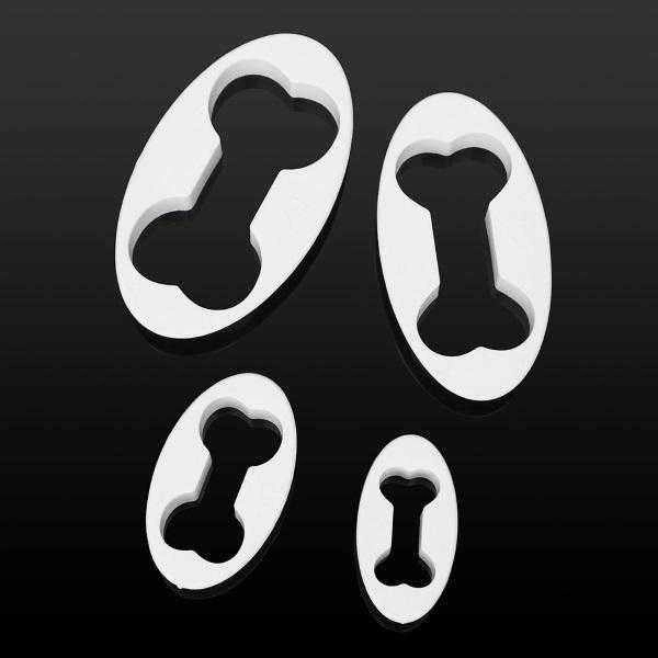 Dog Bone Cookie Cutters 4 piece set