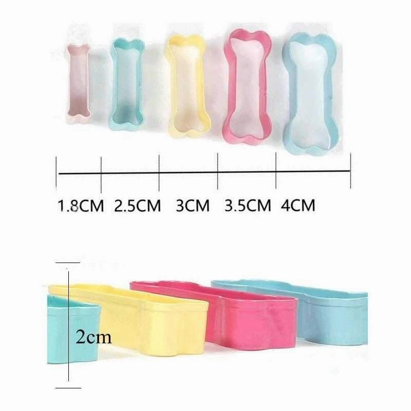 Dog Bone Cookie Cutters, 5pcs