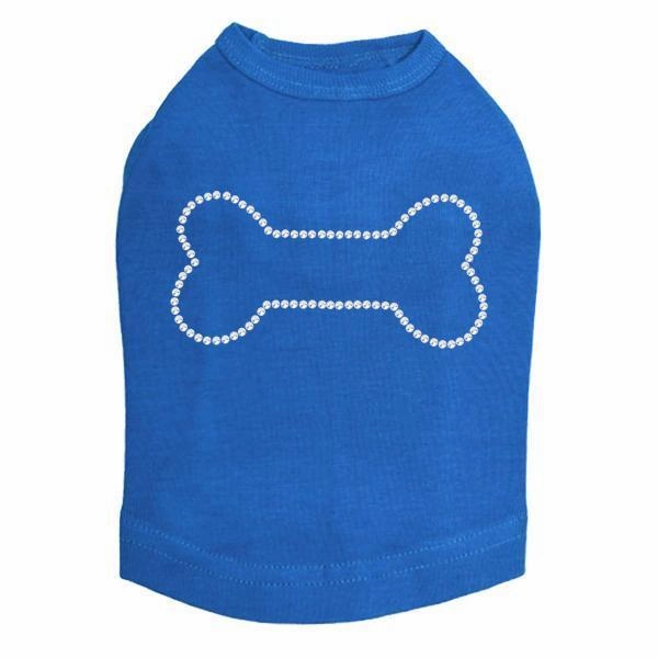 Dog Bone Rhinestone Dog Tank
