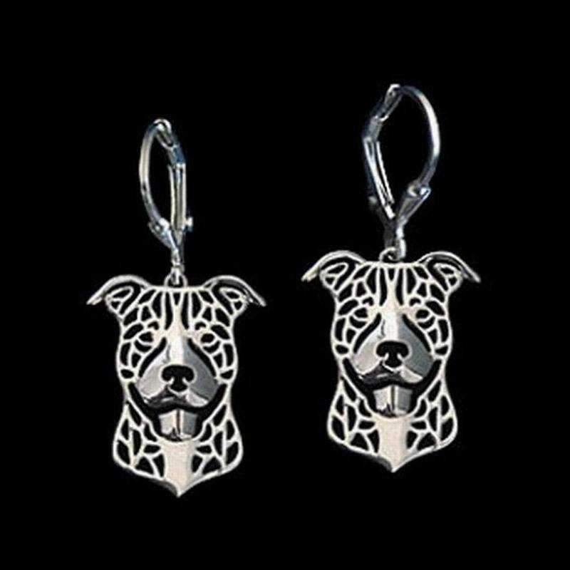 Dog Earrings - American Staffy
