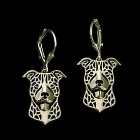 Dog Earrings - American Staffy