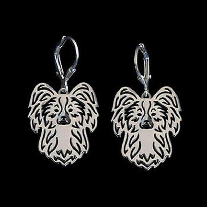 Dog Earrings - Papillon