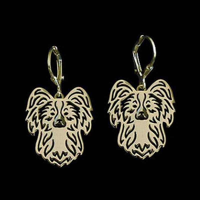 Dog Earrings - Papillon