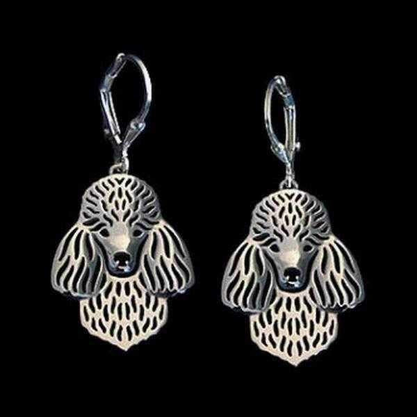 Dog Earrings - Poodle
