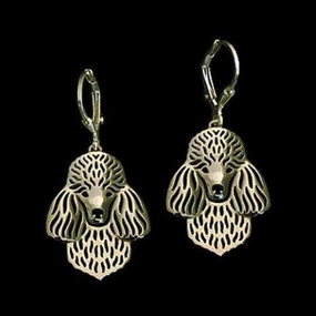 Dog Earrings - Poodle