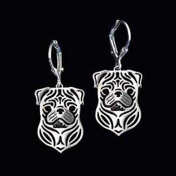 Dog Earrings - Pug