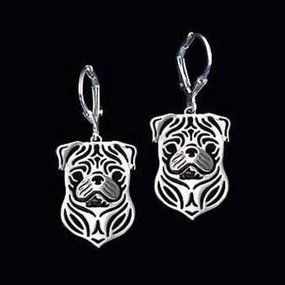 Dog Earrings - Pug