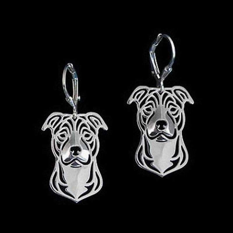 Dog Earrings - Staffy