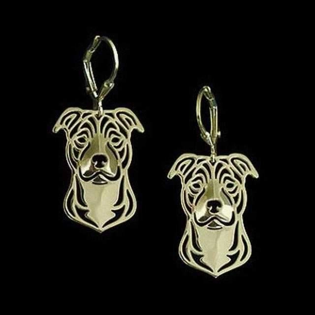 Dog Earrings - Staffy