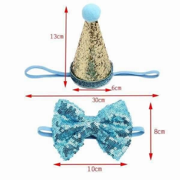 Dog Party Hat & Bow Tie Collar - Custom Age