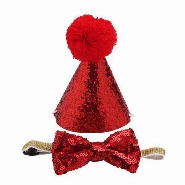 Dog Party Hat & Bow Tie Collar - Custom Age
