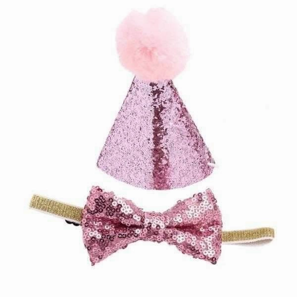 Dog Party Hat & Bow Tie Collar - Custom Age