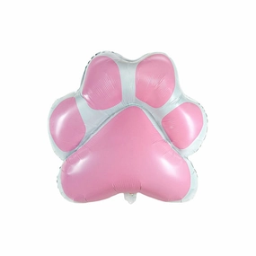 Dog Paw Pink Foil Balloon