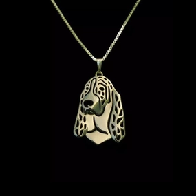 Dog Pendant Necklace - Basset Hound