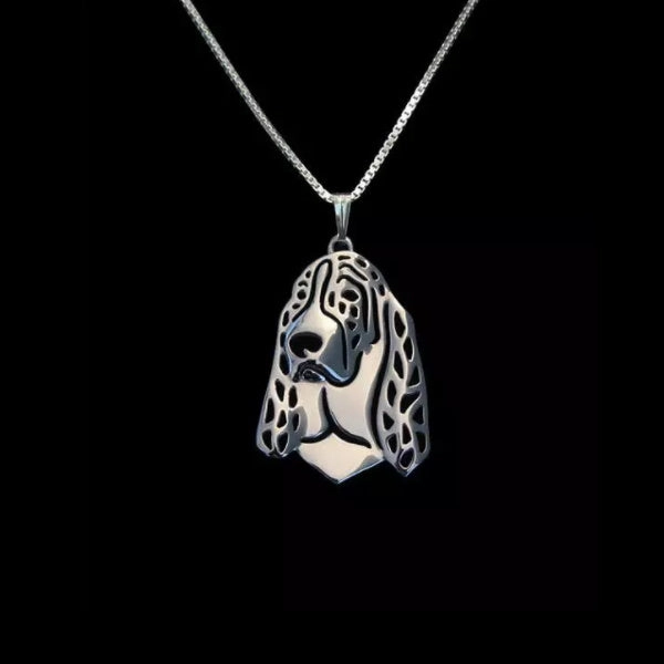 Dog Pendant Necklace - Basset Hound