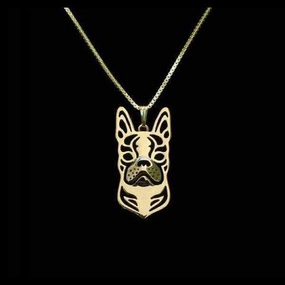Dog Pendant Necklace - Boston Terrier
