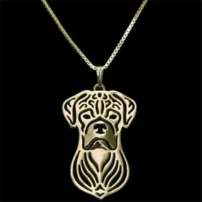 Dog Pendant Necklace - Boxer