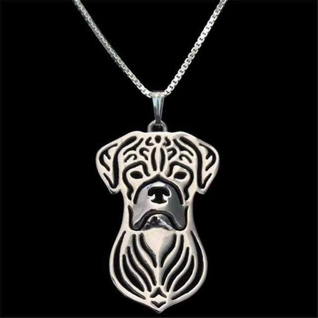 Dog Pendant Necklace - Boxer