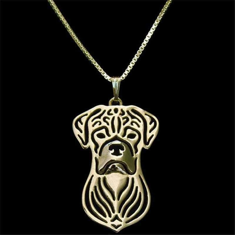 Dog Pendant Necklace - Boxer