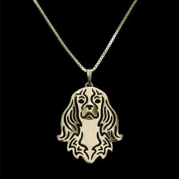 Dog Pendant Necklace - Cavalier