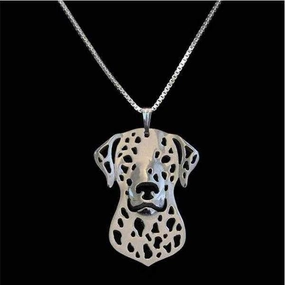 Dog Pendant Necklace - Dalmatian