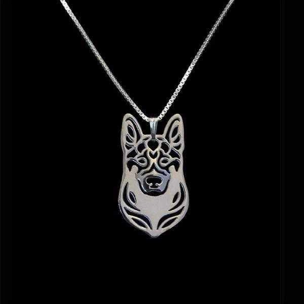 Dog Pendant Necklace - German Shepherd