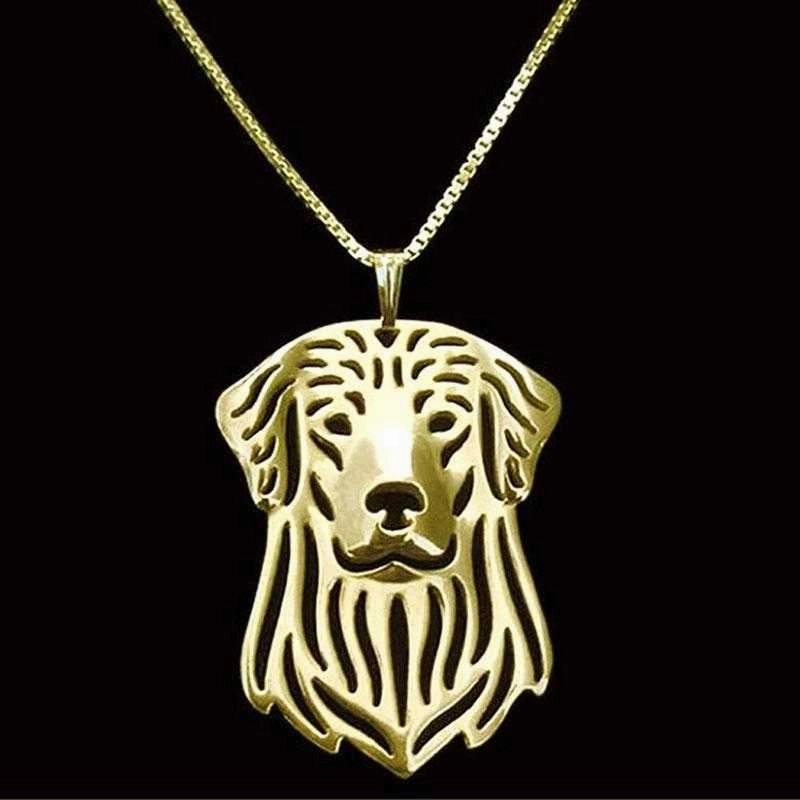Dog Pendant Necklace - Golden Retriever