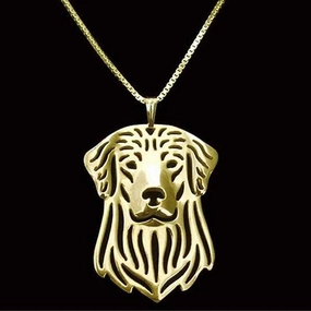 Dog Pendant Necklace - Golden Retriever