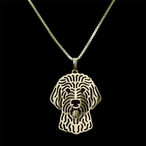 Dog Pendant Necklace - Groodle