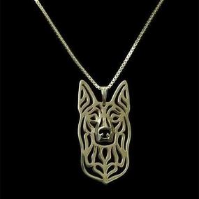 Dog Pendant Necklace - Kelpie