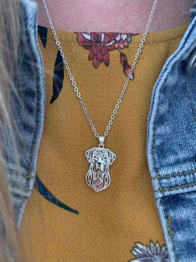 Dog Pendant Necklace - Labrador
