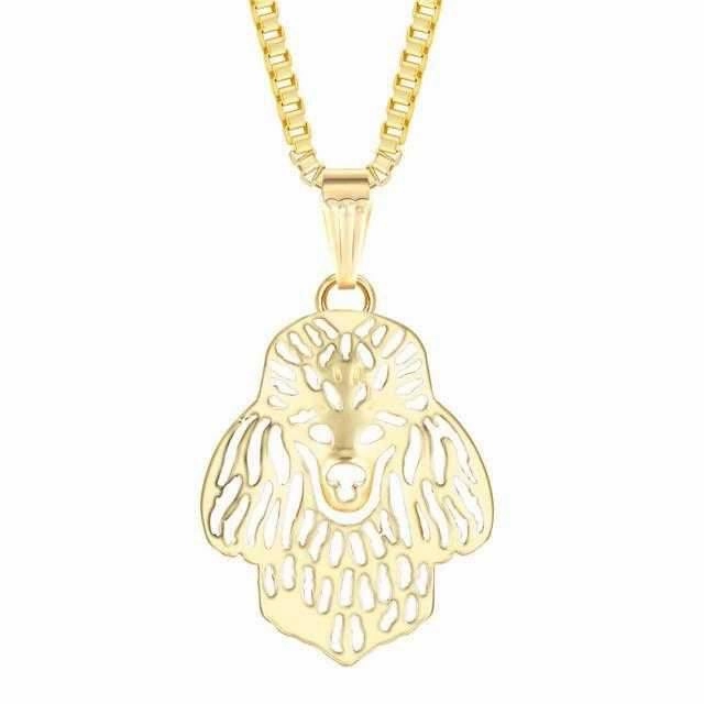 Dog Pendant Necklace - Poodle