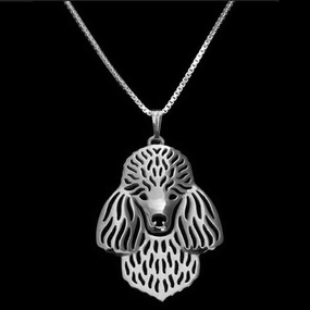 Dog Pendant Necklace - Poodle
