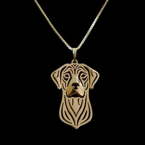 Dog Pendant Necklace - Ridgeback