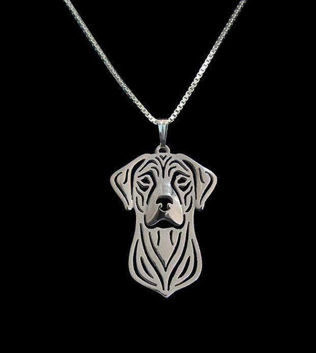 Dog Pendant Necklace - Ridgeback