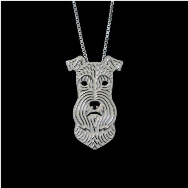 Dog Pendant Necklace - Schnauzer
