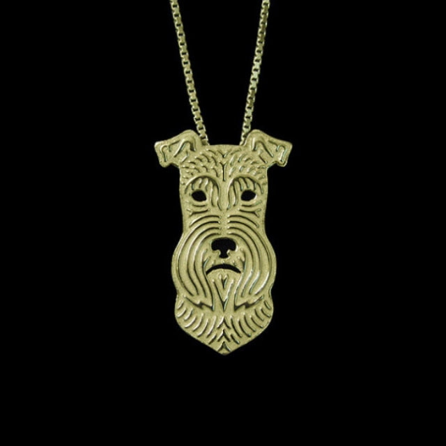 Dog Pendant Necklace - Schnauzer