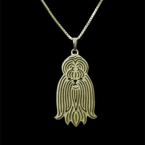 Dog Pendant Necklace - Shih Tzu