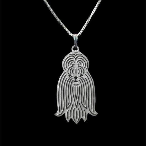 Dog Pendant Necklace - Shih Tzu