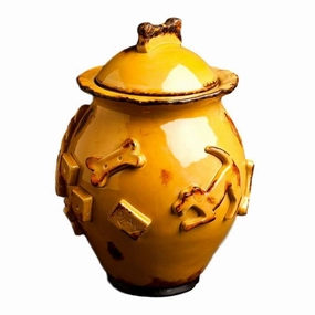 Dog Treat Jar Caramel