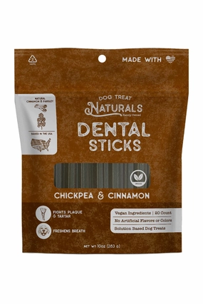 Dog Treat Naturals Chickpea and Cinnamon Dental Sticks