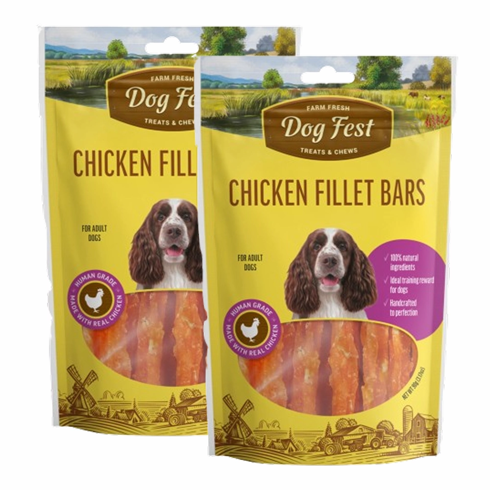 Dogfest Chicken Fillet Bar Dog Treats