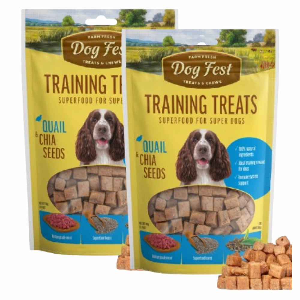 Dogfest Quail & Chia Seeds Training Dog Treats