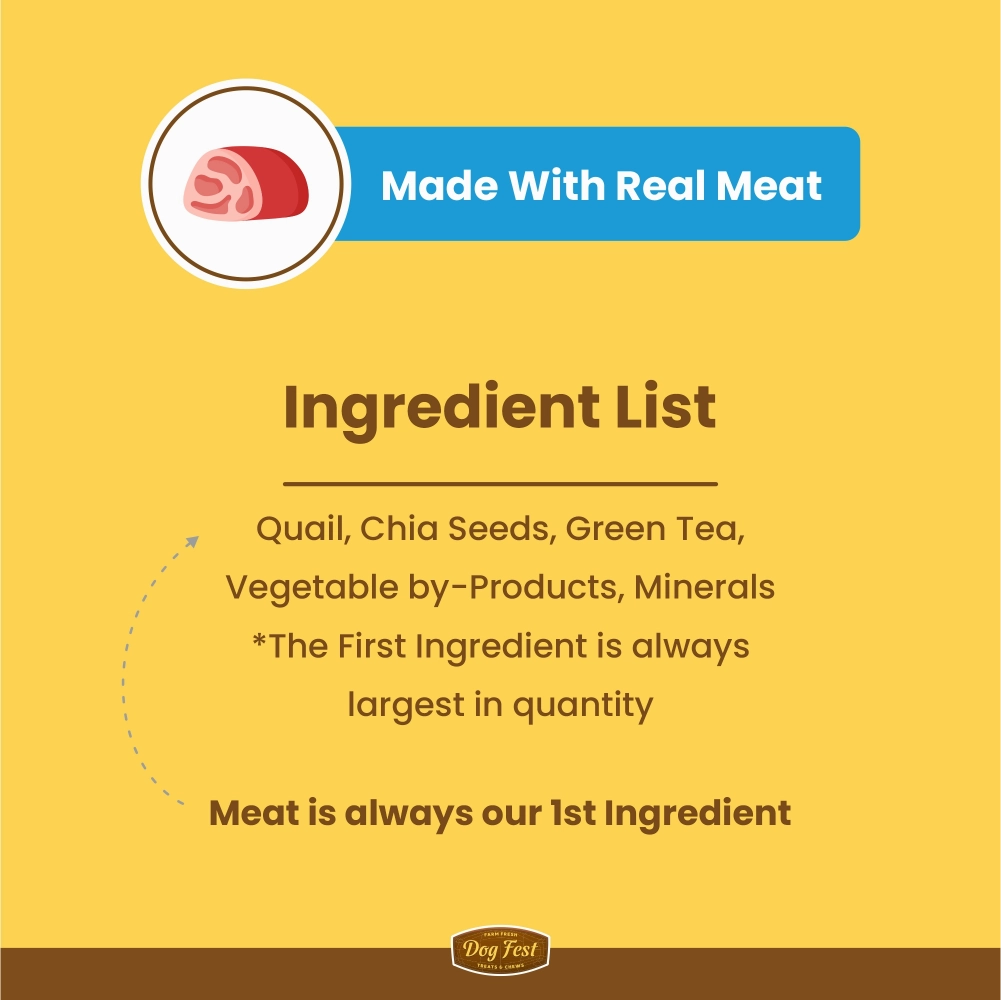 Dogfest Quail & Chia Seeds Training Dog Treats