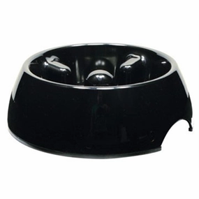 Dogit Go Slow Anti Gulp Feeding Bowl Black Large 1.2L