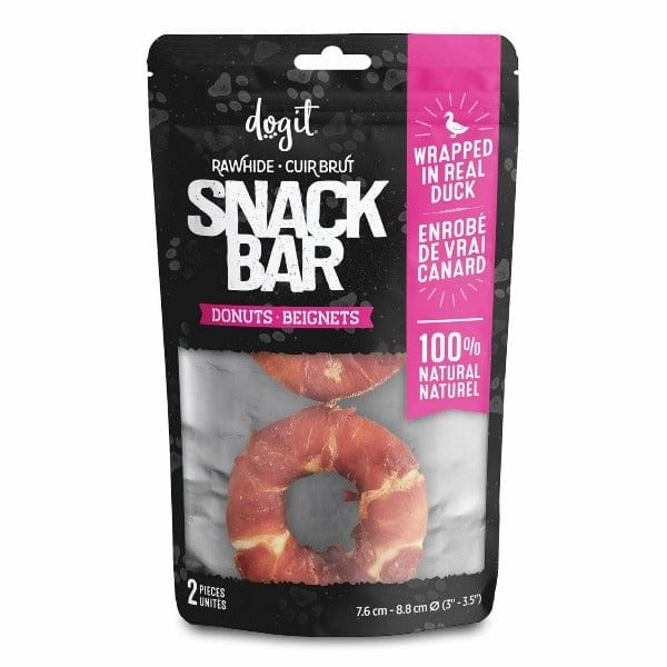 Dogit Snack Bar Donut Dog Treats; Duck